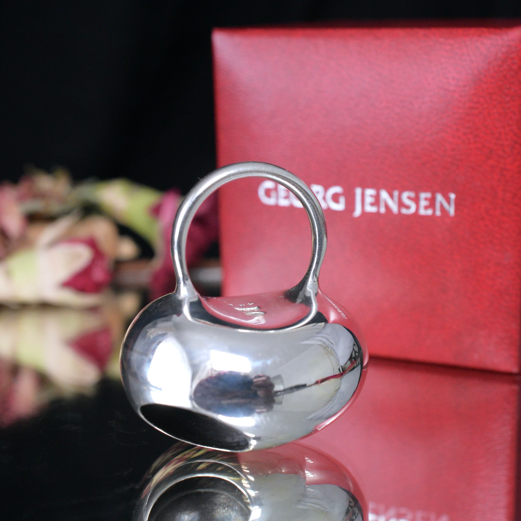 GEORG JENSEN Sterling Silver ‘Cave’ Ring By Jacqueline Rabun #441