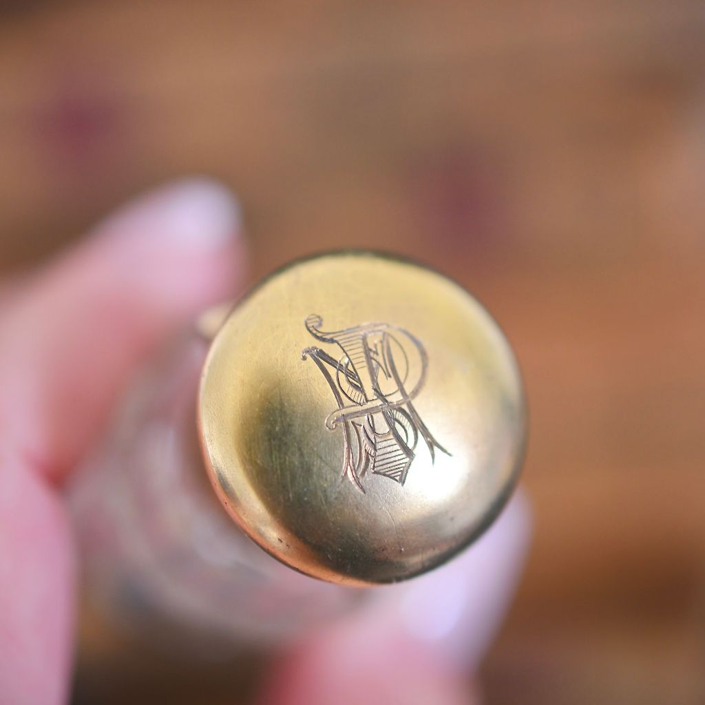 Antique Victorian Combination Scent / Vinaigrette Bottle Circa 1850-60’s