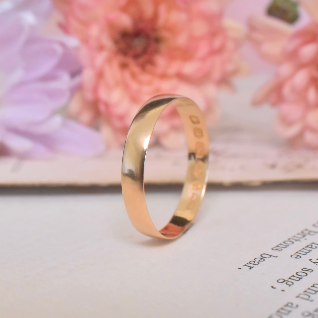 Antique Victorian 22ct Yellow Gold Ring - Birmingham 1887