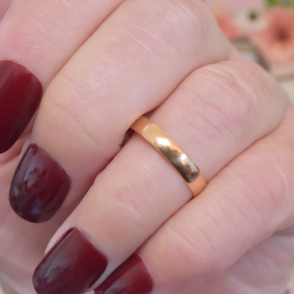 Antique Victorian 22ct Yellow Gold Ring - Birmingham 1887