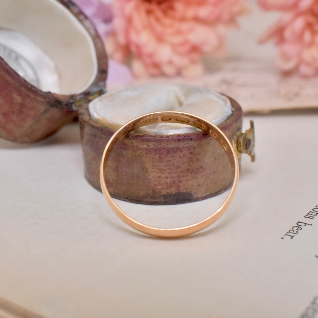 Antique Victorian 22ct Yellow Gold Ring - Birmingham 1887