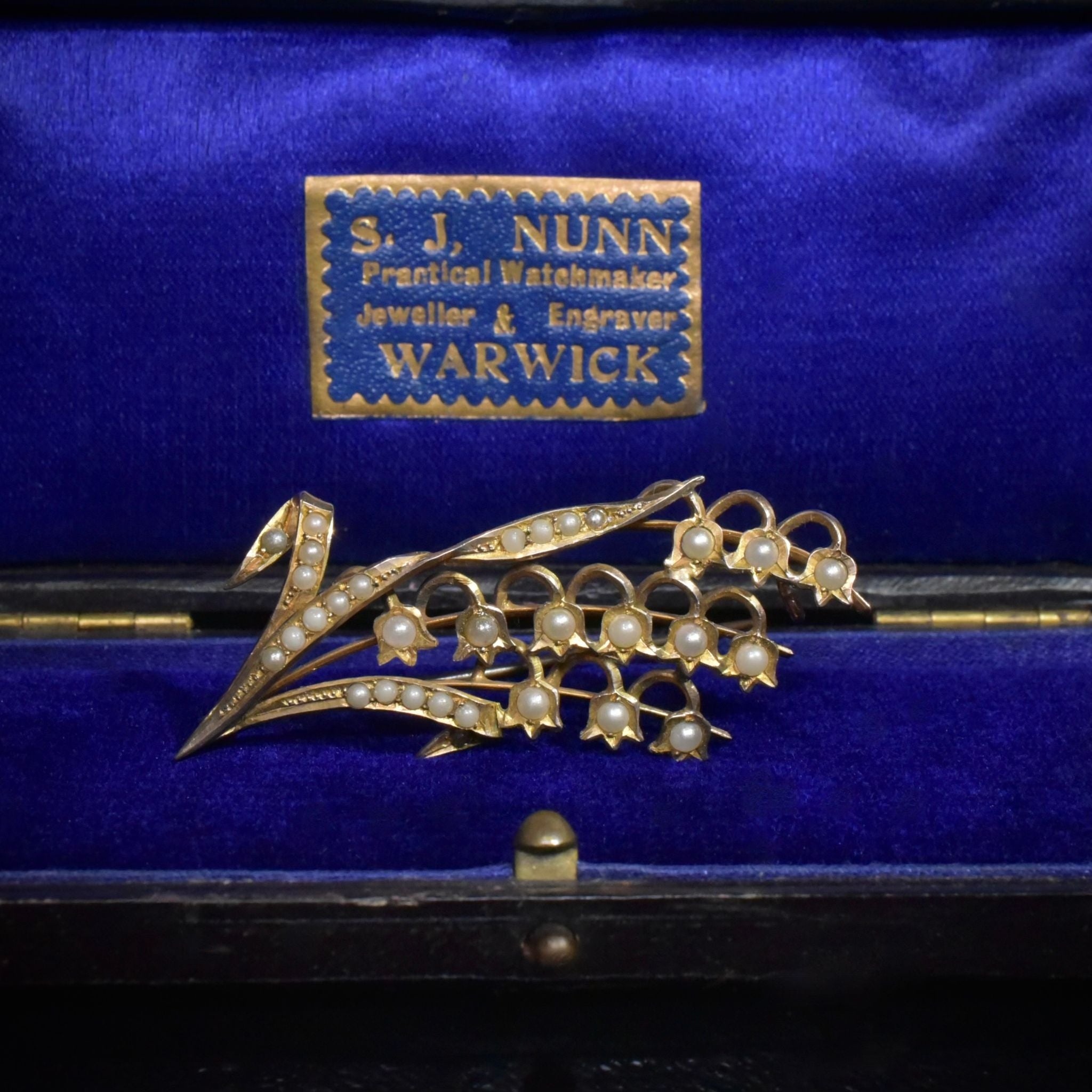 Antique Australian 9ct Yellow Gold ‘ Lily Of The Valley’ Brooch - By Aronson & Co. Circa 1900-1910