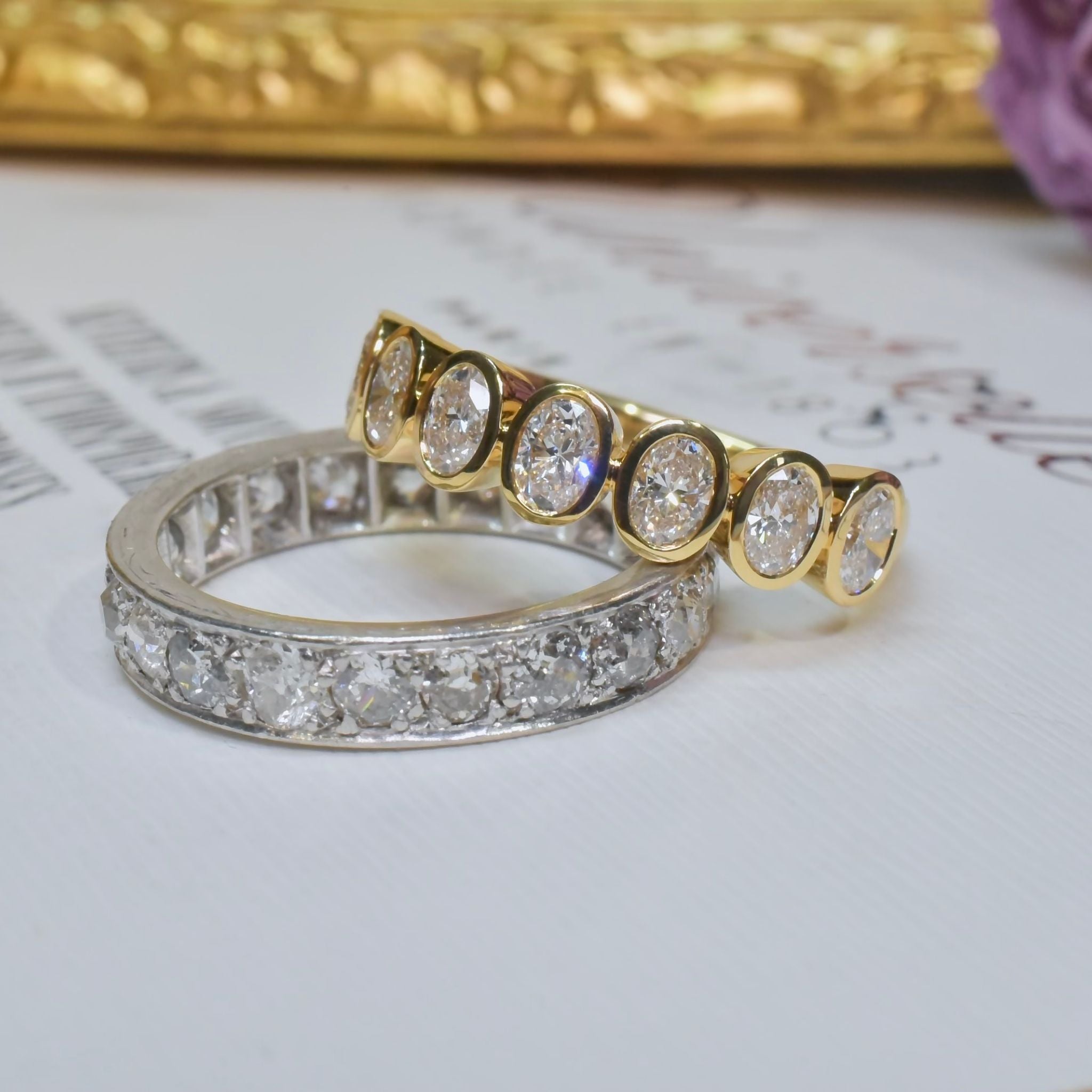 Superb Australian Designer 18ct Yellow Gold 1.05ct Diamond Half Hoop Ring By Paul Bram - Melbourne Independent Gemmological Valuation with Purchase $10,000 AUD
