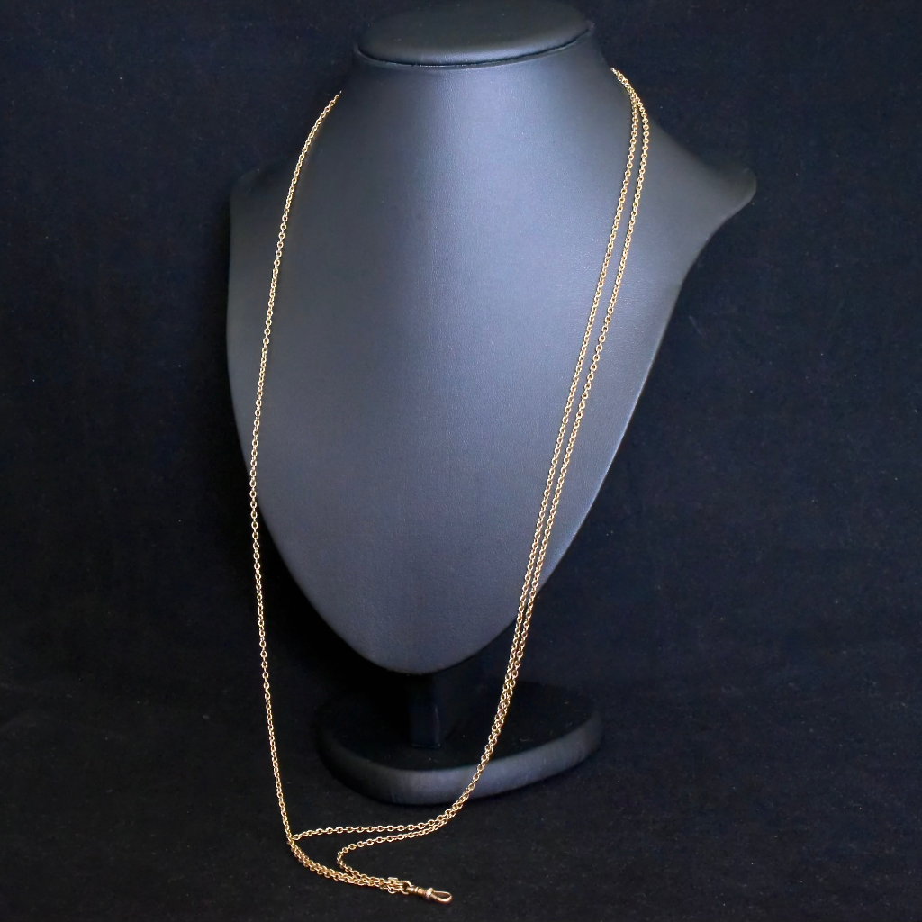 Antique Australian 9ct Rose Gold ‘Double/Triple’ Guard Chain Circa 1900 - 22.8 Grams