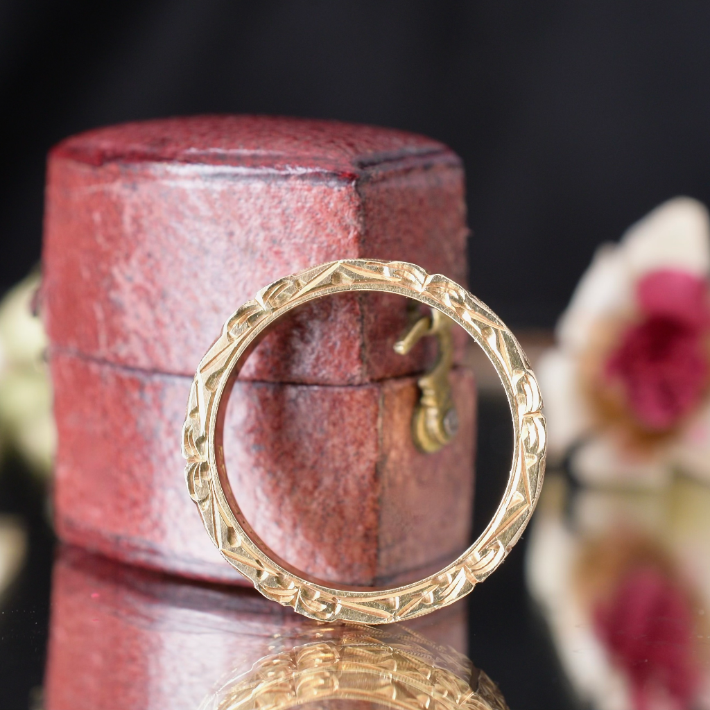 Vintage Australian 18ct Yellow Gold ‘Cherry Blossom’ Ring By ‘RODD’ circa 1950’s