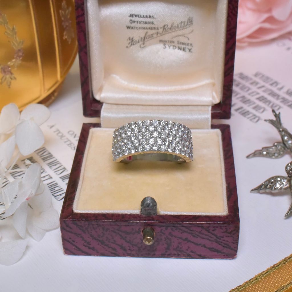 Superb 18ct White Gold And Platinum Diamond Ring - 1.80ct Independent Valuation Included For $8,500 AUD
