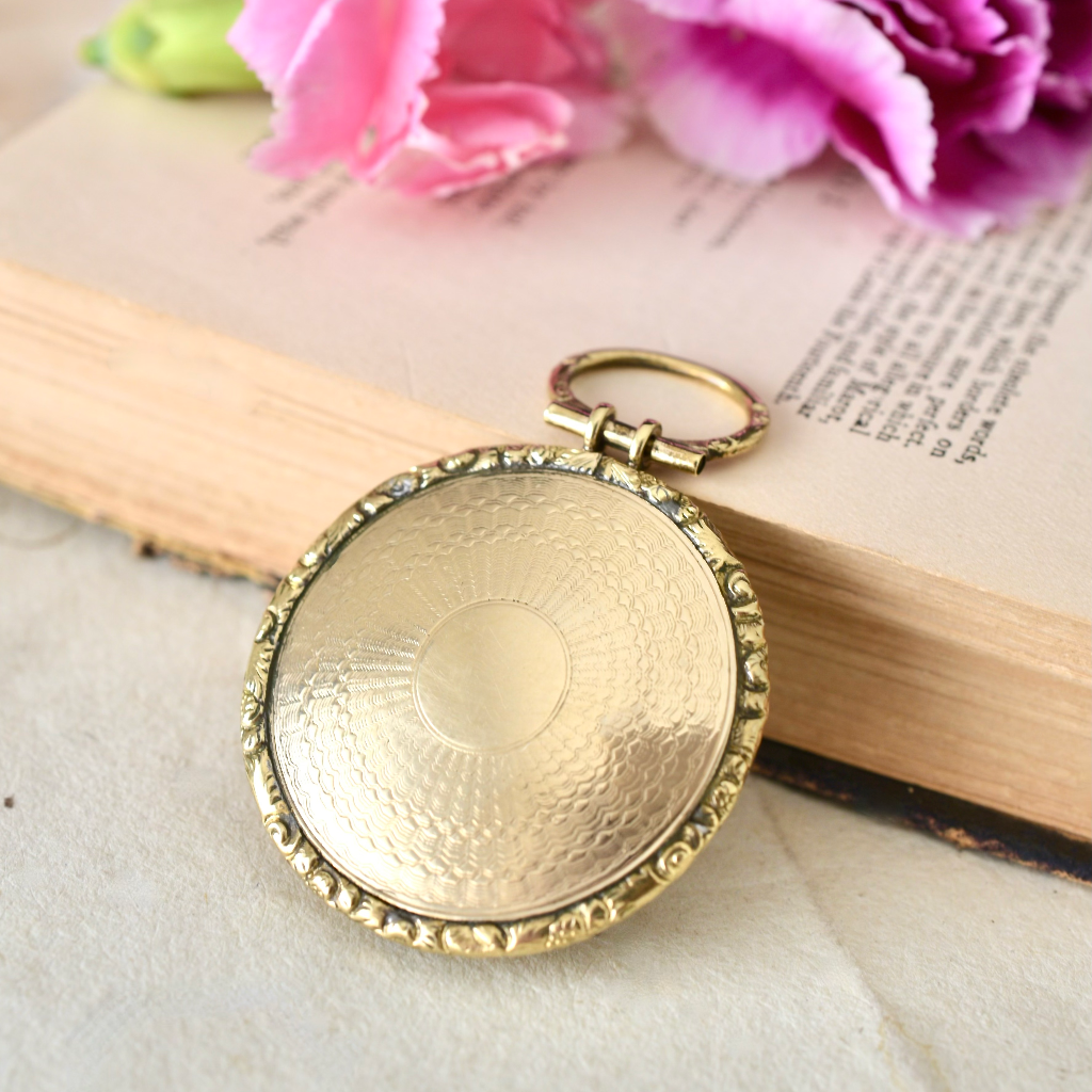 Antique Georgian Pinchbeck Half Hunter Locket Circa 1830’s