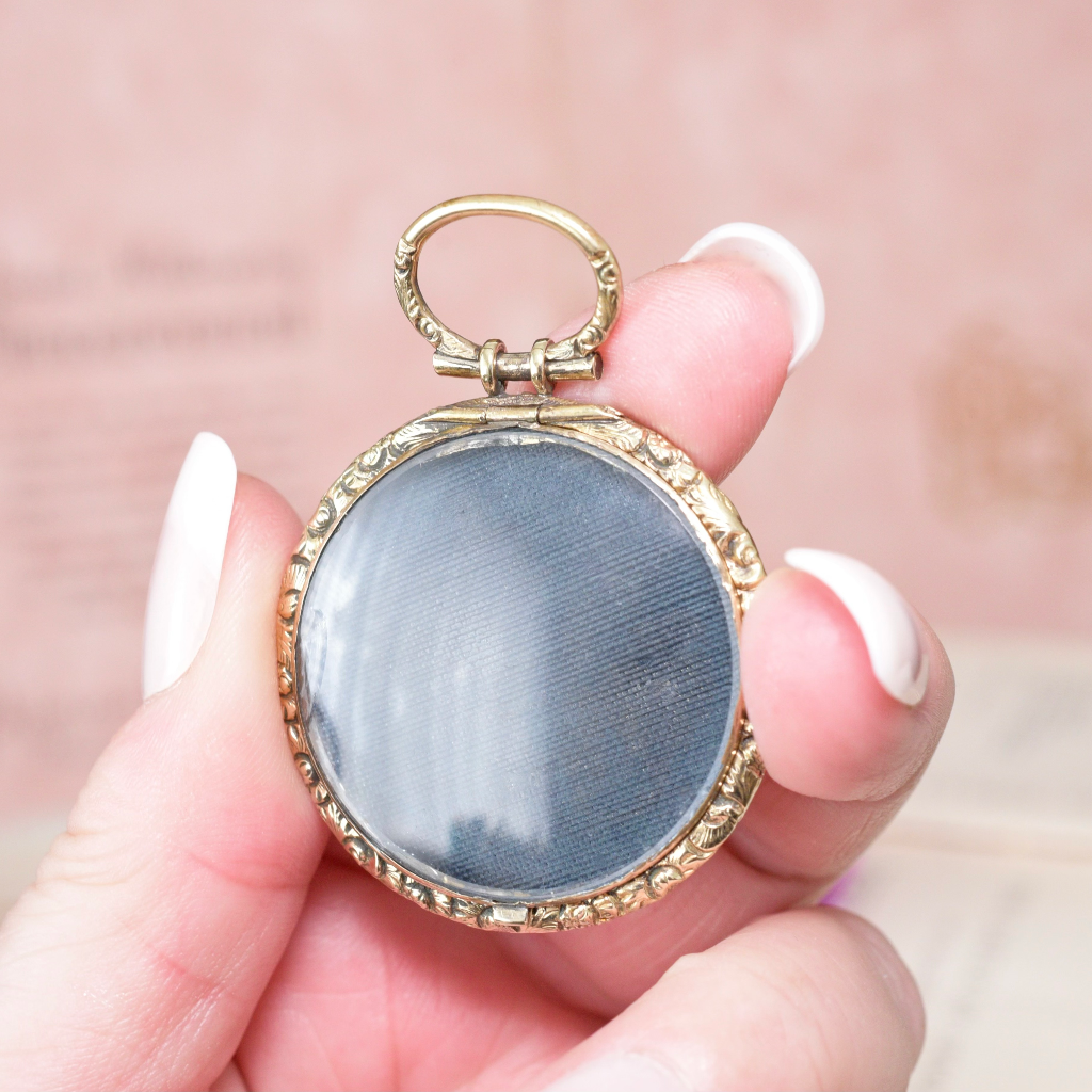 Antique Georgian Pinchbeck Half Hunter Locket Circa 1830’s