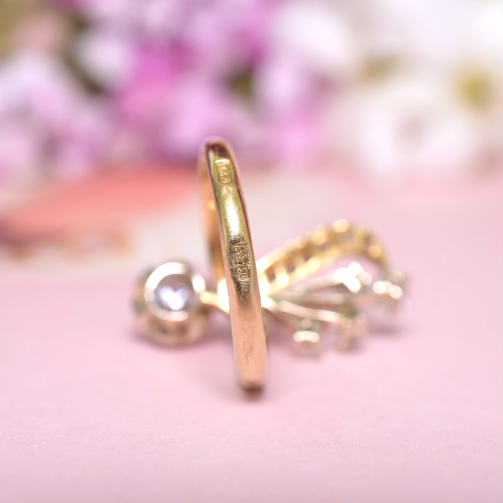 Vintage Soviet Russian 18ct Yellow Gold And Diamond Ring - 1.04ct Independent Valuation Included $7740.00 AUD