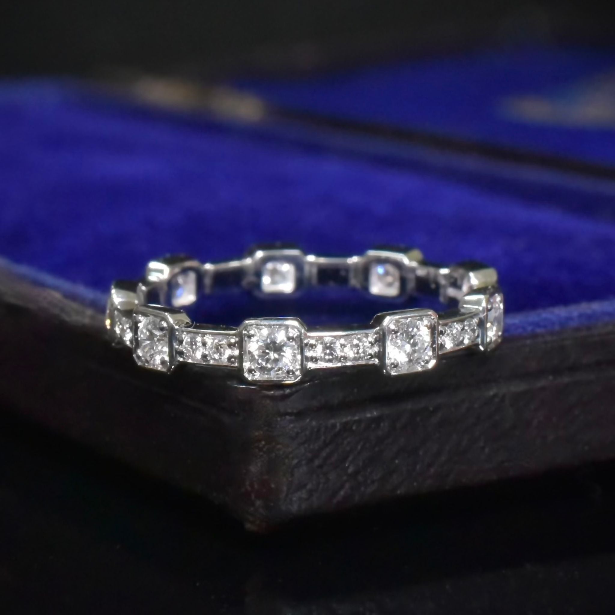 Stunning 18ct White Gold And Diamond Full Hoop Ring 0.56ct By Paul Bram RRP $3,600