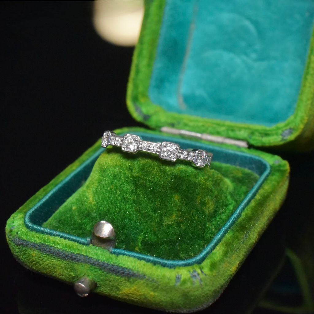 Stunning 18ct White Gold And Diamond Full Hoop Ring 0.56ct By Paul Bram RRP $3,600