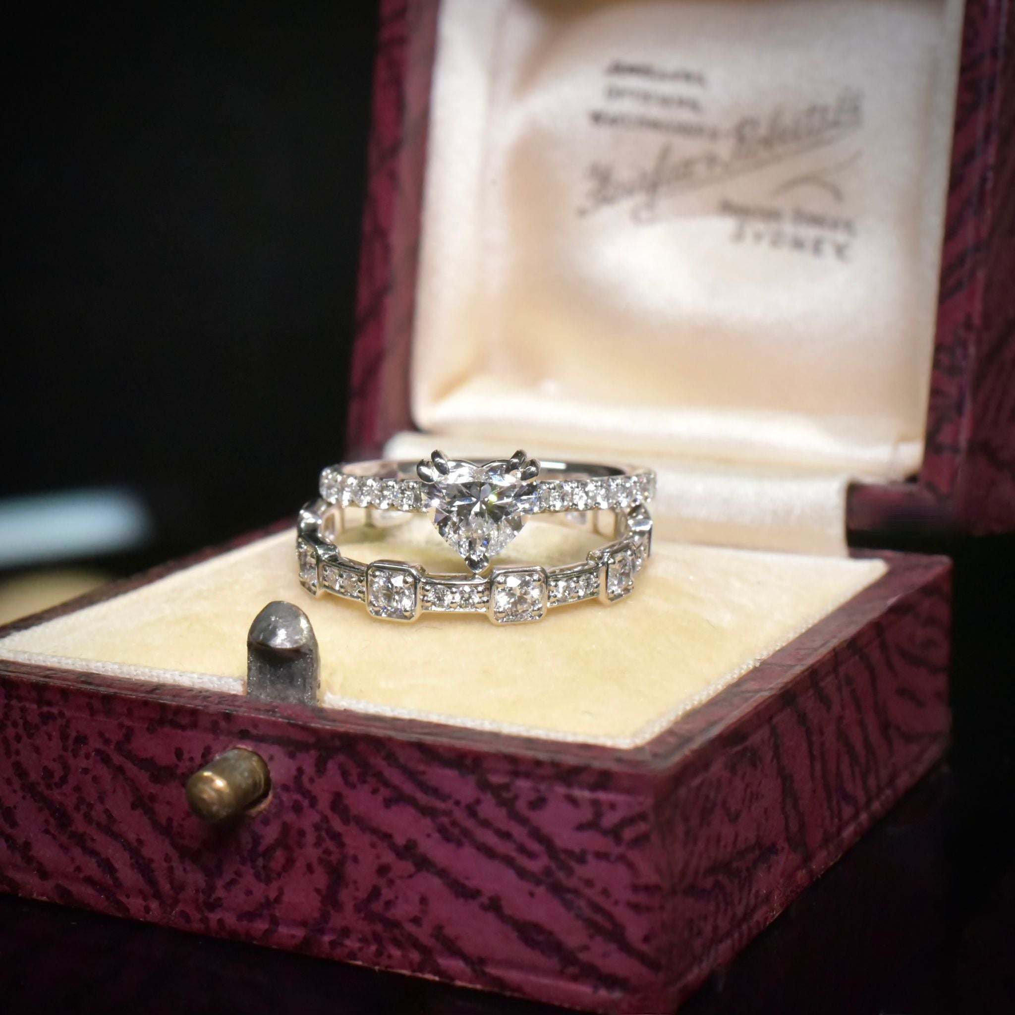 Contemporary Platinum ‘D’ Colour 0.70ct ‘Heart-Cut’ Diamond Ring - 0.93ct TDW By Paul Bram Melbourne RRP $8,950 AUD (GIA certificate included)