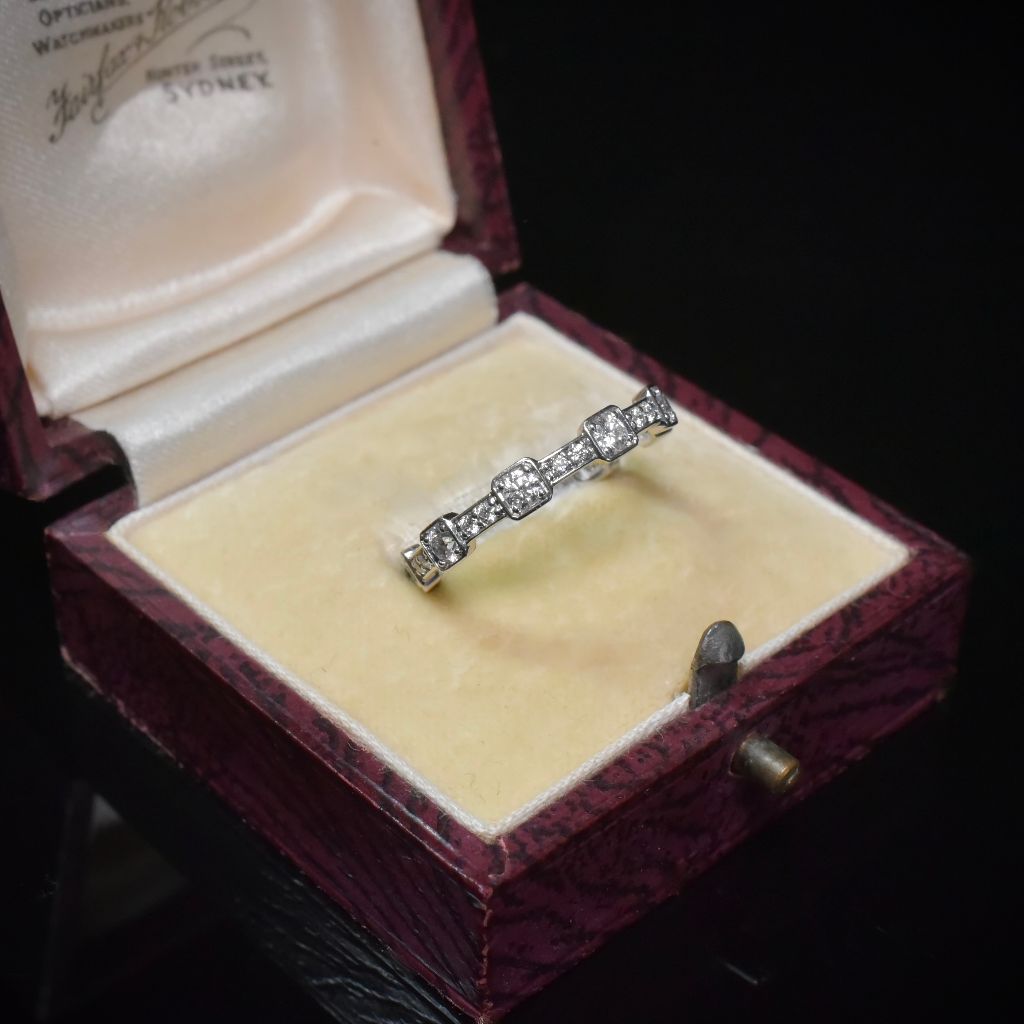 Stunning 18ct White Gold And Diamond Full Hoop Ring 0.56ct By Paul Bram RRP $3,600