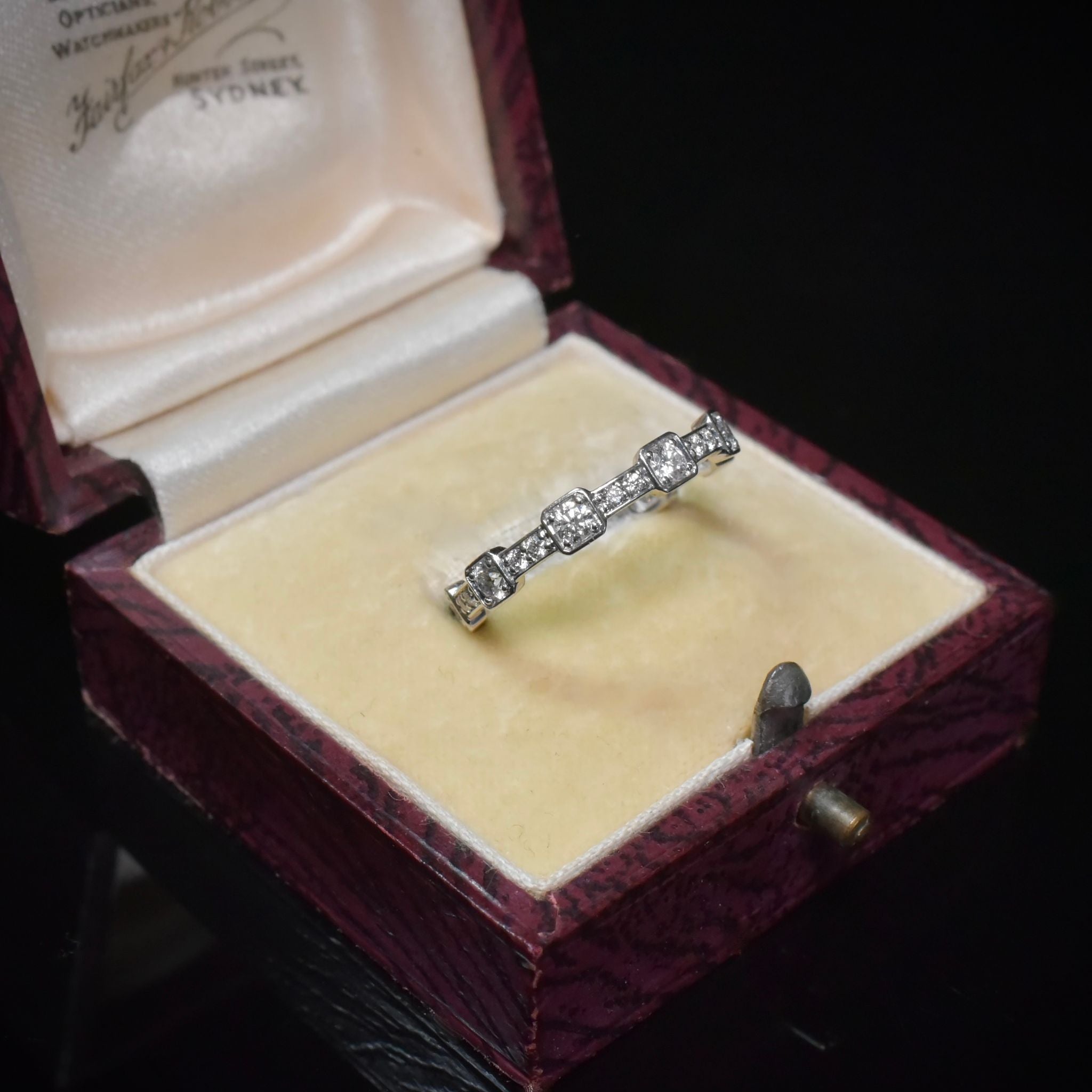 Stunning 18ct White Gold And Diamond Full Hoop Ring 0.56ct By Paul Bram RRP $3,600