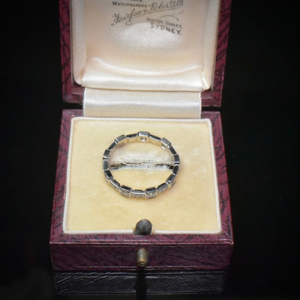 Stunning 18ct White Gold And Diamond Full Hoop Ring 0.56ct By Paul Bram RRP $3,600
