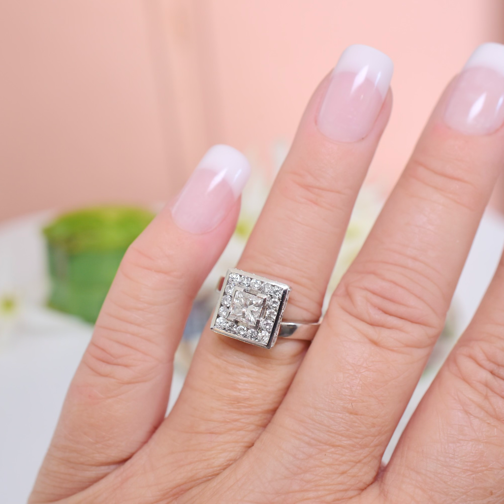 Contemporary 18ct White Gold And Diamond Ring - 1.98ct Independent Retail Replacement Valuation Included For $9,350 AUD