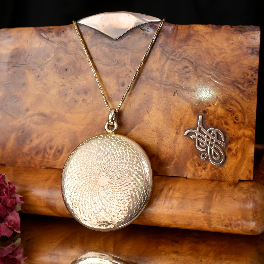 Early 20th Century 9ct Rose Gold ‘Front And Back’ Locket