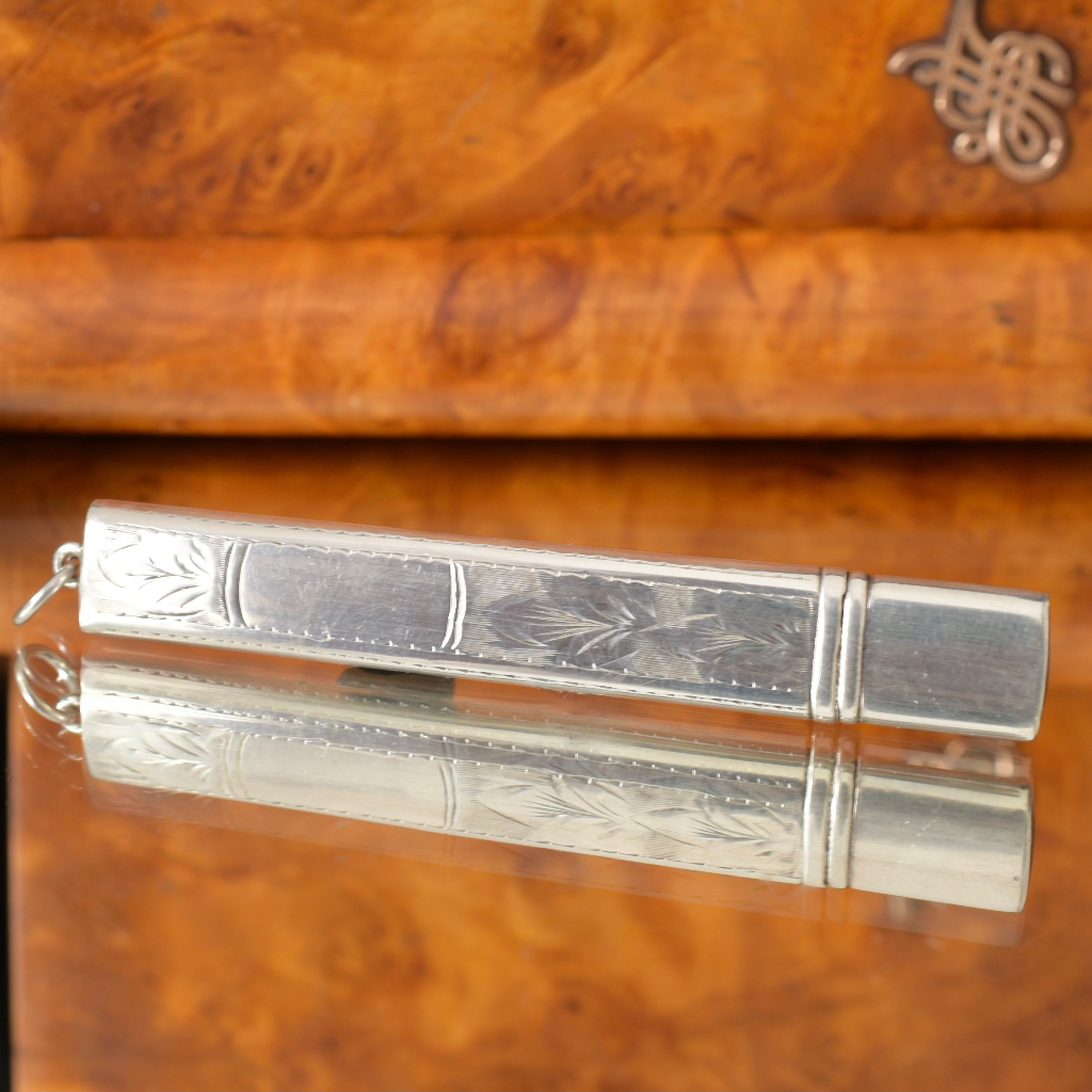 Antique Art Deco Era Sterling Silver Chatelaine Pencil - Chester 1924