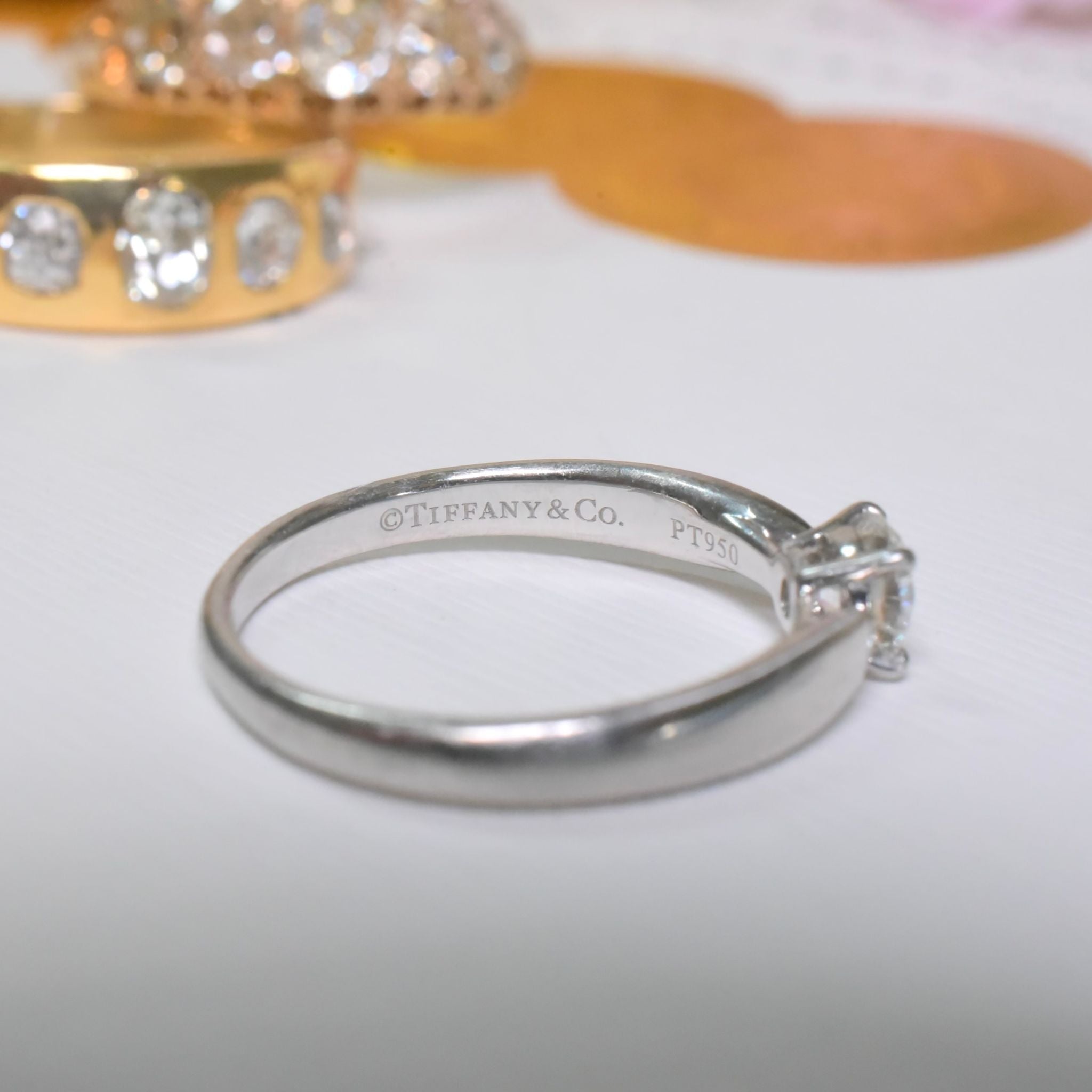 Contemporary Tiffany & Co. “Harmony’ Solid Platinum Diamond 0.39ct ‘G’ Colour VVSI Ring