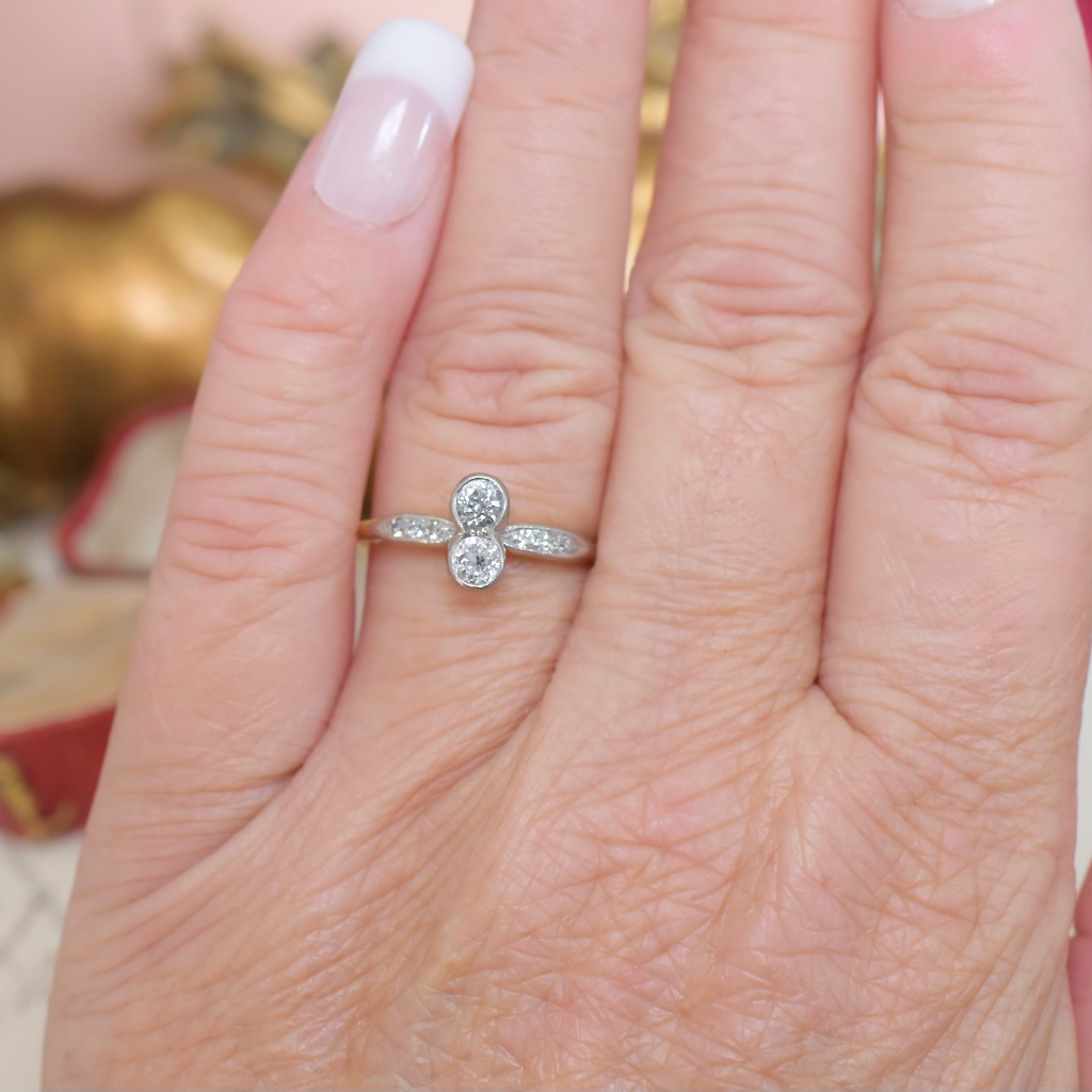 Antique Edwardian Era 18ct Gold ‘Toi et Moi’ Diamond Ring