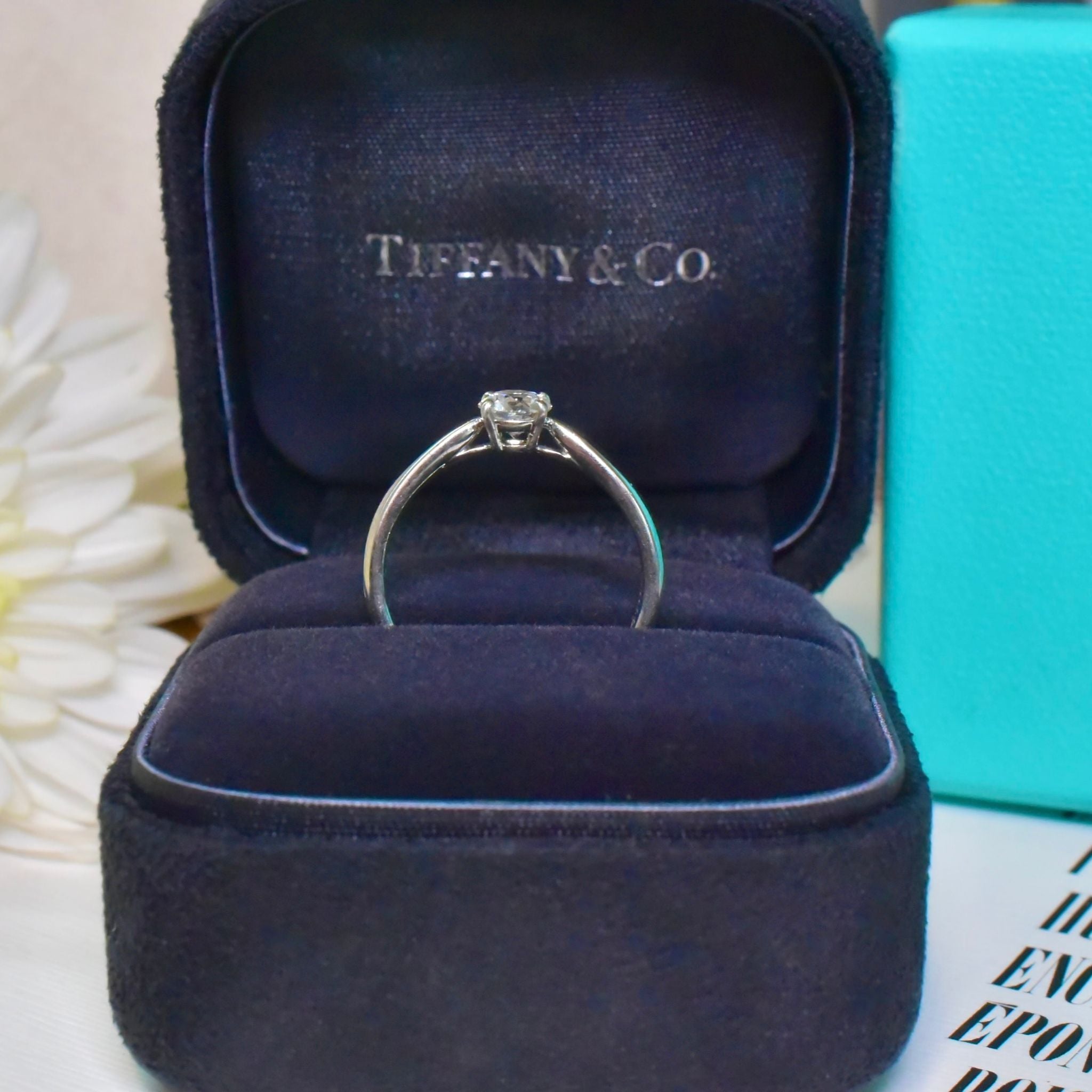 Contemporary Tiffany & Co. “Harmony’ Solid Platinum Diamond 0.39ct ‘G’ Colour VVSI Ring