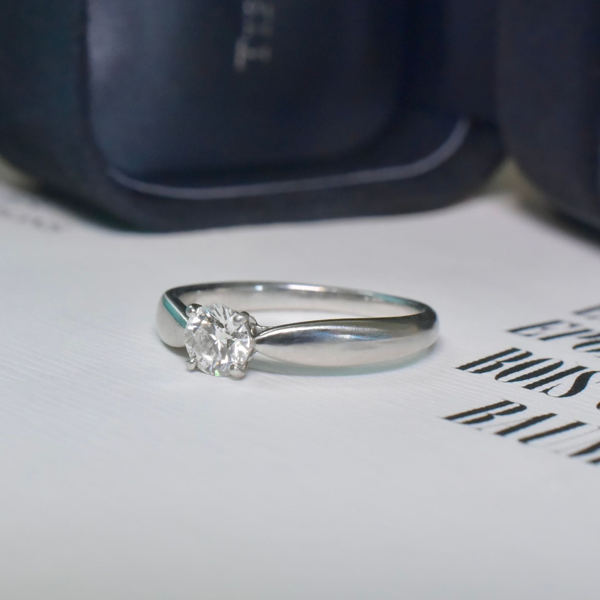 Contemporary Tiffany & Co. “Harmony’ Solid Platinum Diamond 0.39ct ‘G’ Colour VVSI Ring