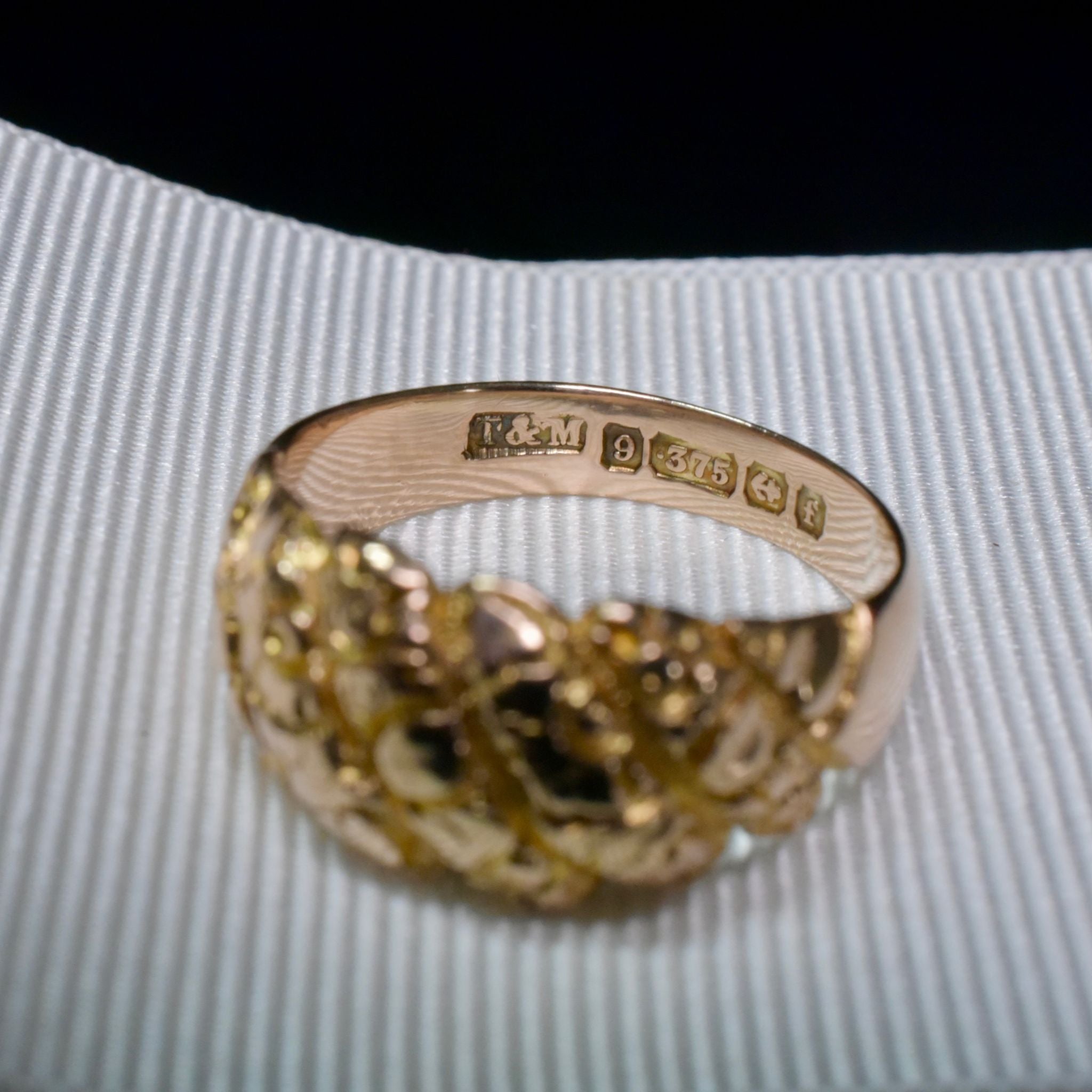 Antique Edwardian 9ct Rose Gold ‘Keeper’ Ring - Birmingham 1905