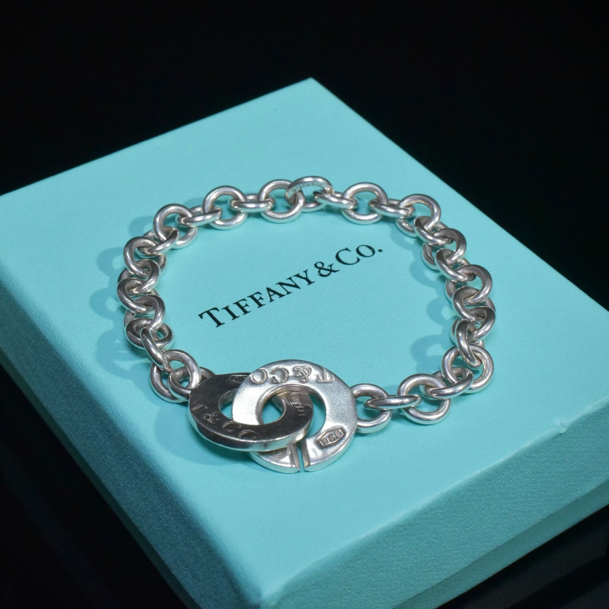 Contemporary Sterling Silver ‘1837’ TIFFANY & CO. Bracelet (Original pouch and box included)