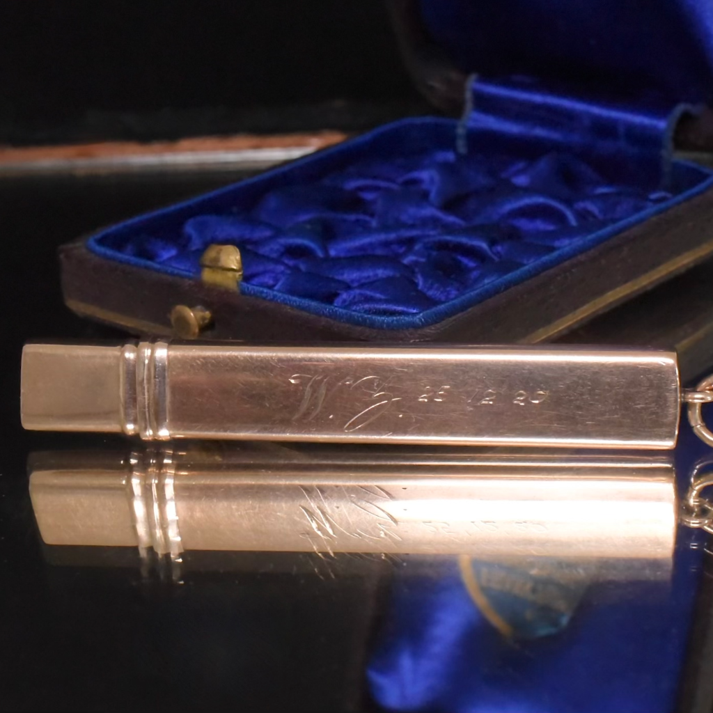 Antique Art Deco 9ct Rose Gold ‘Chester’ Carpenters Pencil - 1915 By William Manton