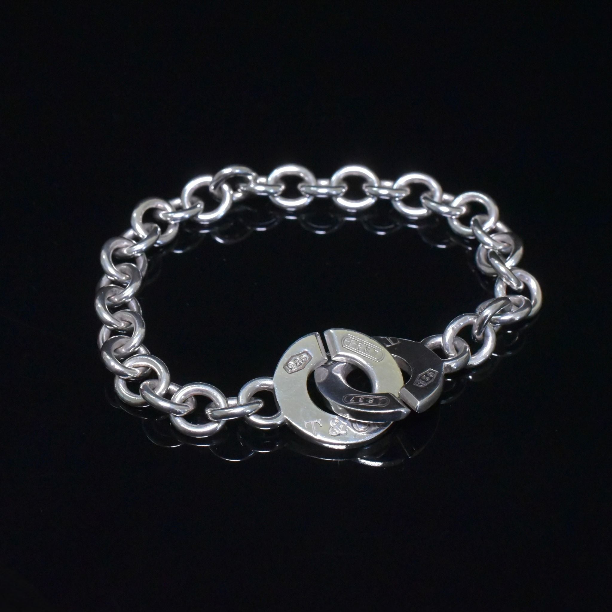 Contemporary Sterling Silver ‘1837’ TIFFANY & CO. Bracelet (Original pouch and box included)