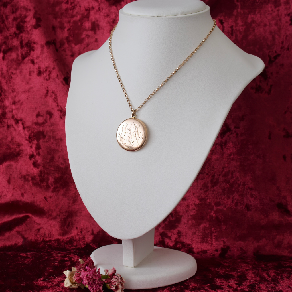 Early 20th Century 9ct Rose Gold ‘Front And Back’ Locket