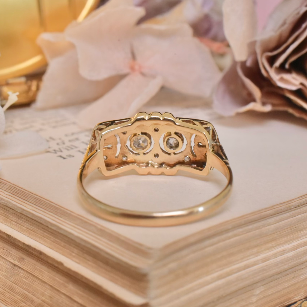 Antique 18ct Yellow & White Gold Edwardian/Early Art Deco Diamond Ring Circa 1915