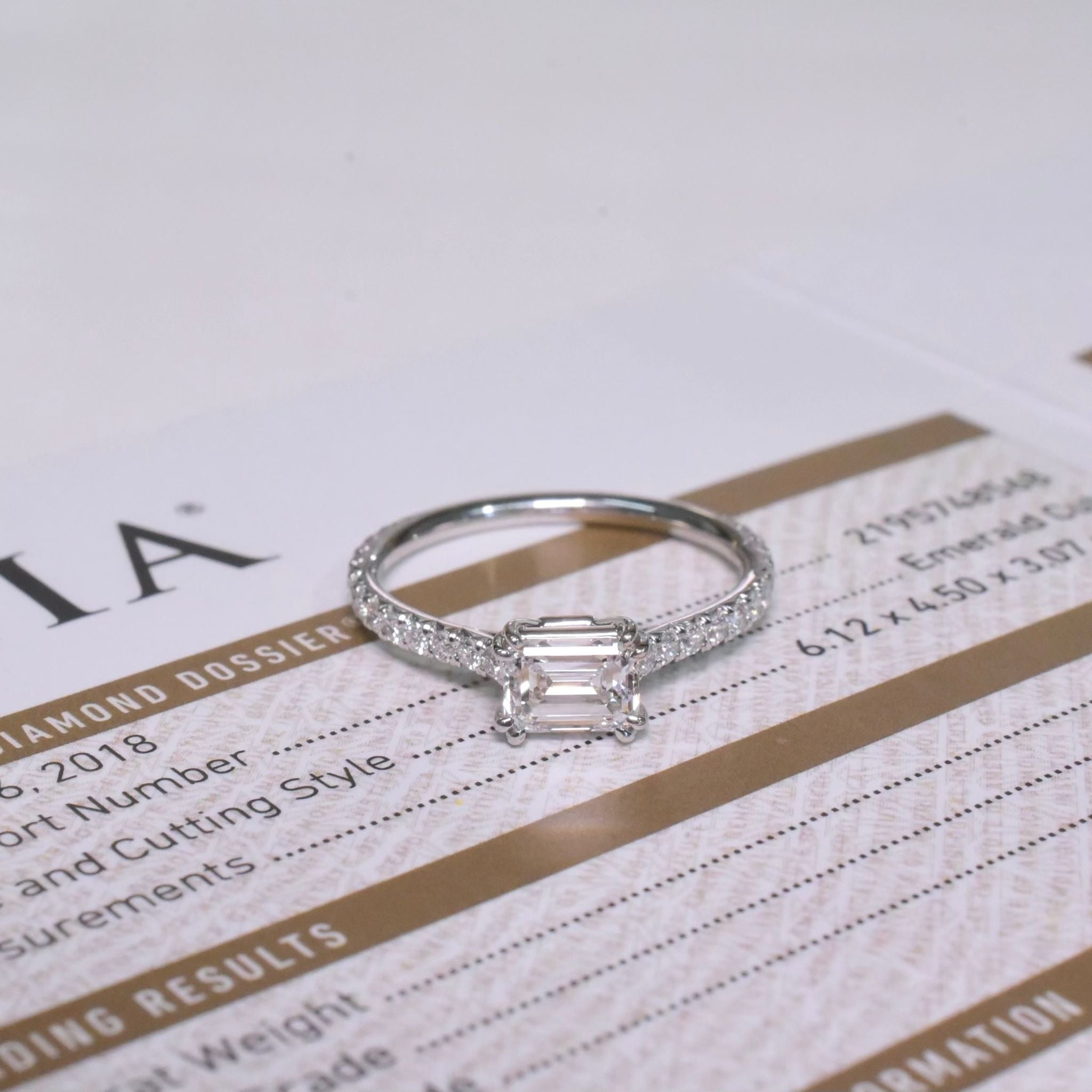 Outstanding Solid Platinum And Diamond 0.80ct ‘D’ Colour Diamond Ring By Paul Bram - Melbourne