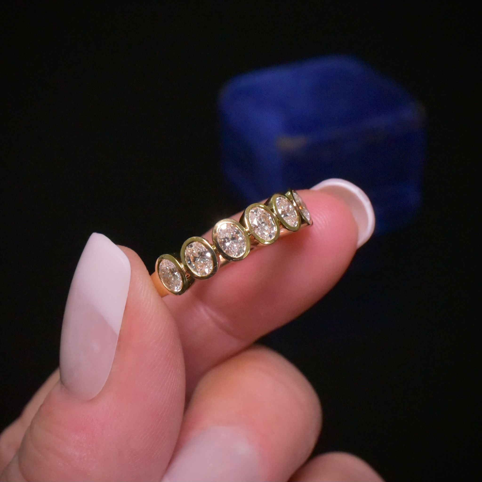 Superb Australian Designer 18ct Yellow Gold 1.05ct Diamond Half Hoop Ring By Paul Bram - Melbourne Independent Gemmological Valuation with Purchase $10,000 AUD