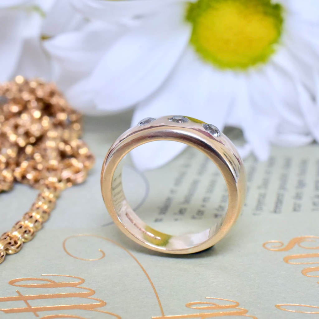 Estate 9ct Yellow Gold & Diamond Ring - Sheffield 1994