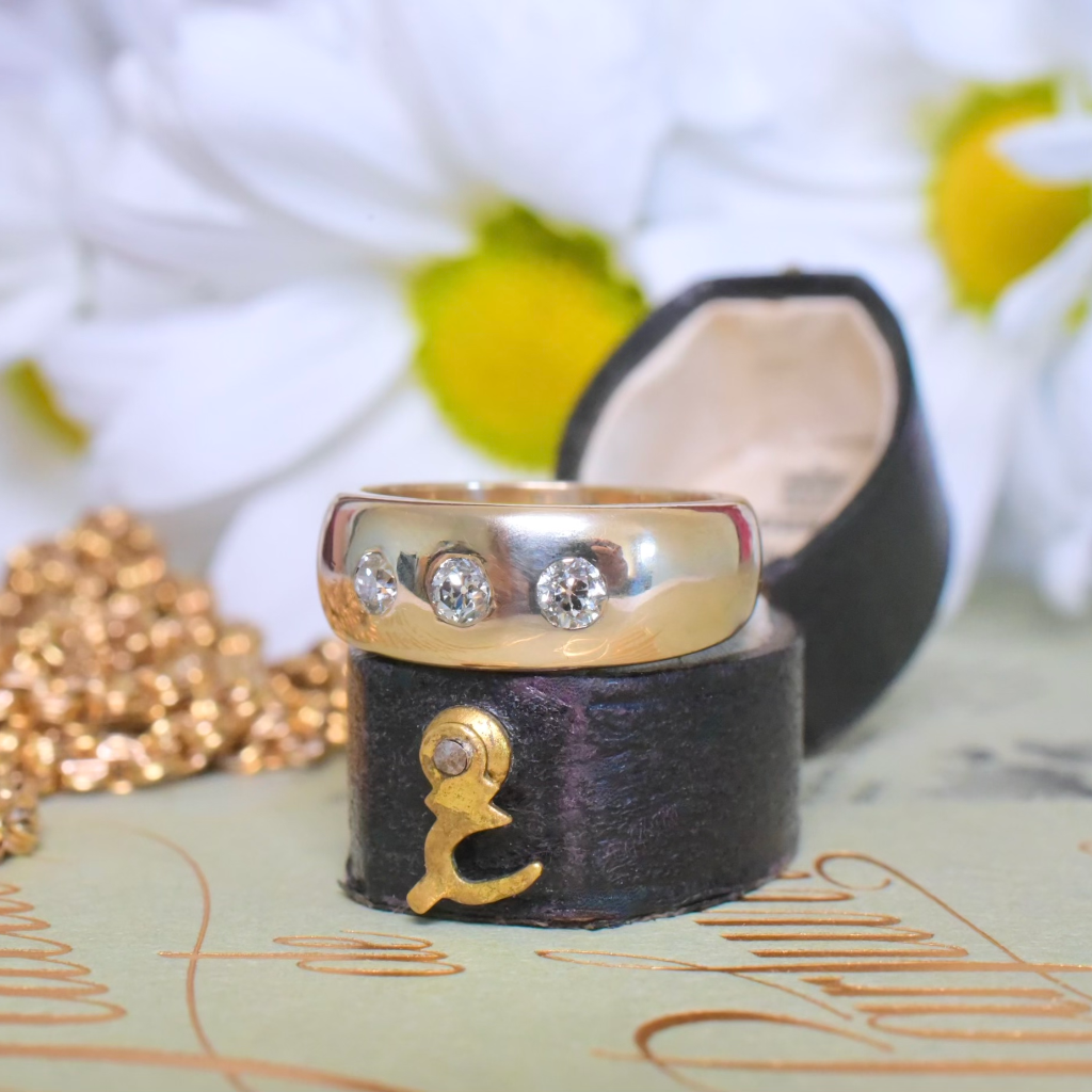 Estate 9ct Yellow Gold & Diamond Ring - Sheffield 1994