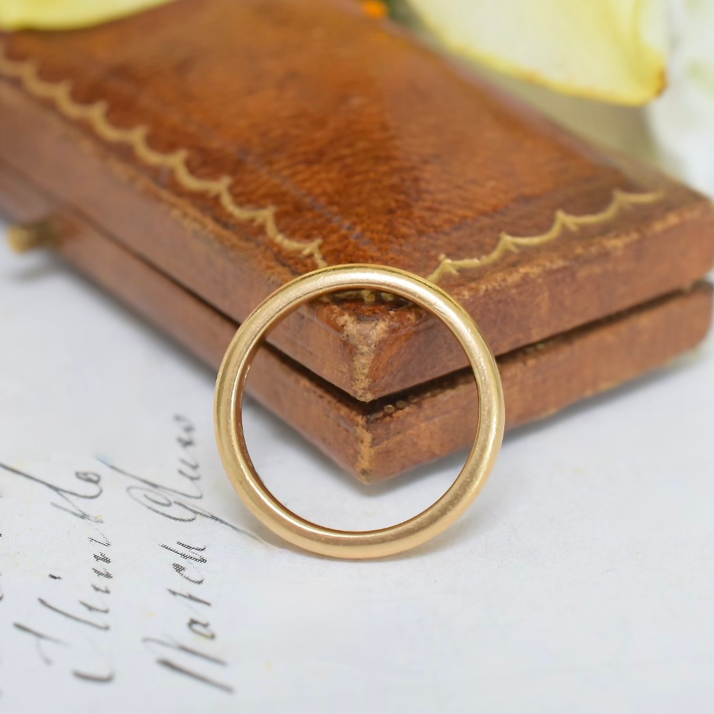 Antique Australian 18ct Yellow Gold Band By Stewart Dawson And Co. Circa 1915
