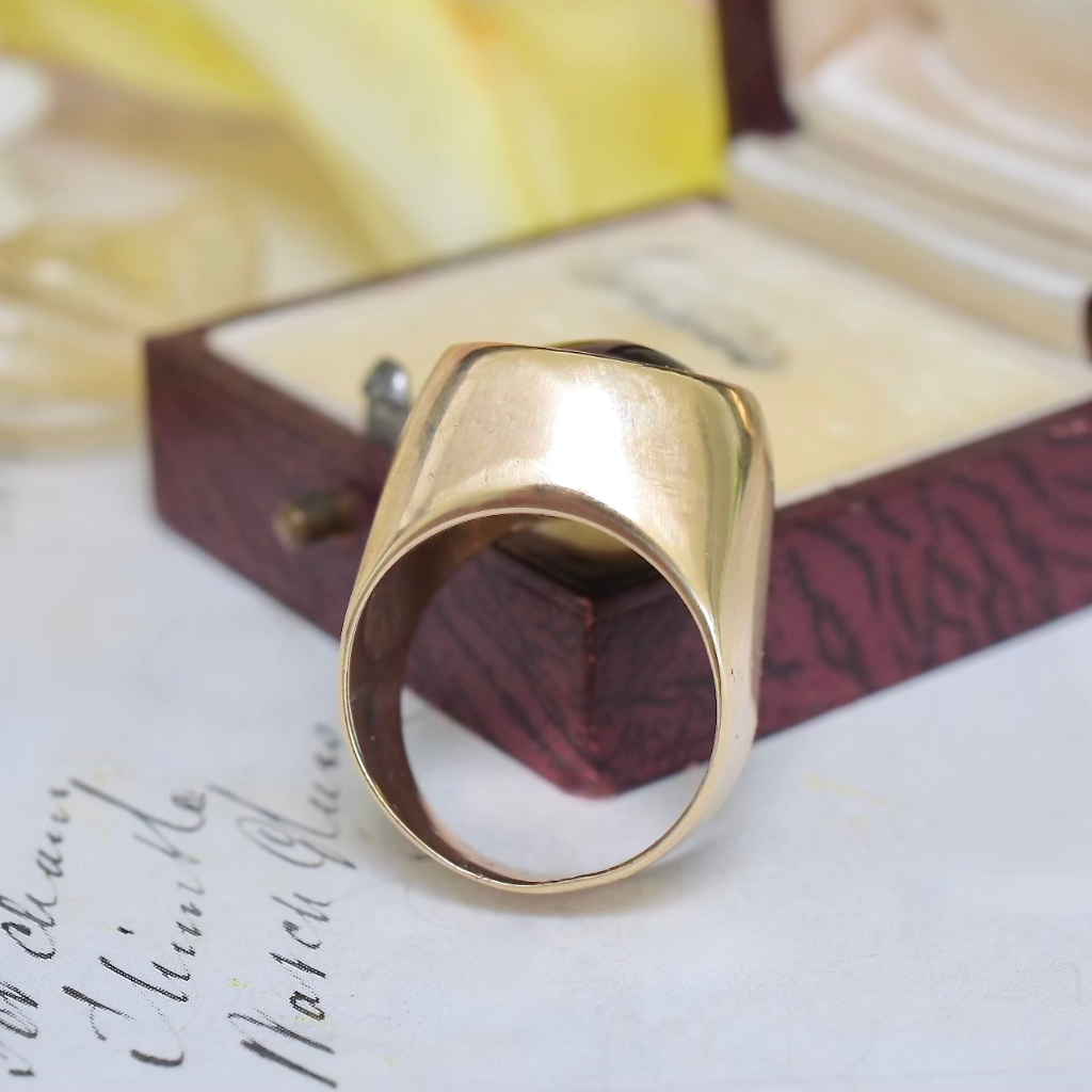 Vintage 9ct Yellow Gold ‘Star Diopside’ Ring