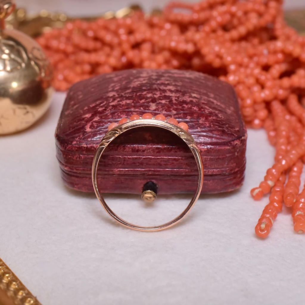 Early To Mid 20th Century 9ct Rose Gold And Coral Ring