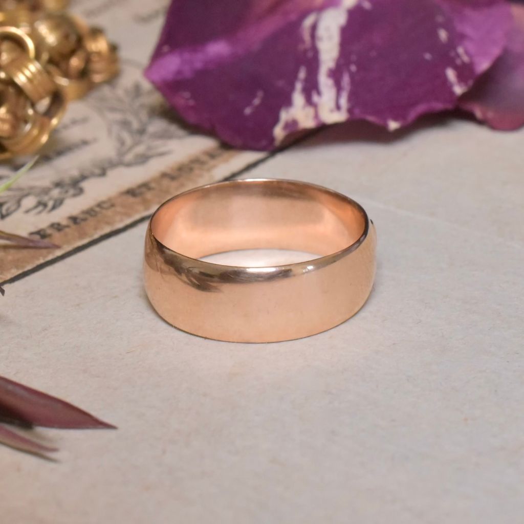 Antique Edwardian 9ct Rose Gold ‘MIZPAH’ Ring - Birmingham 1907