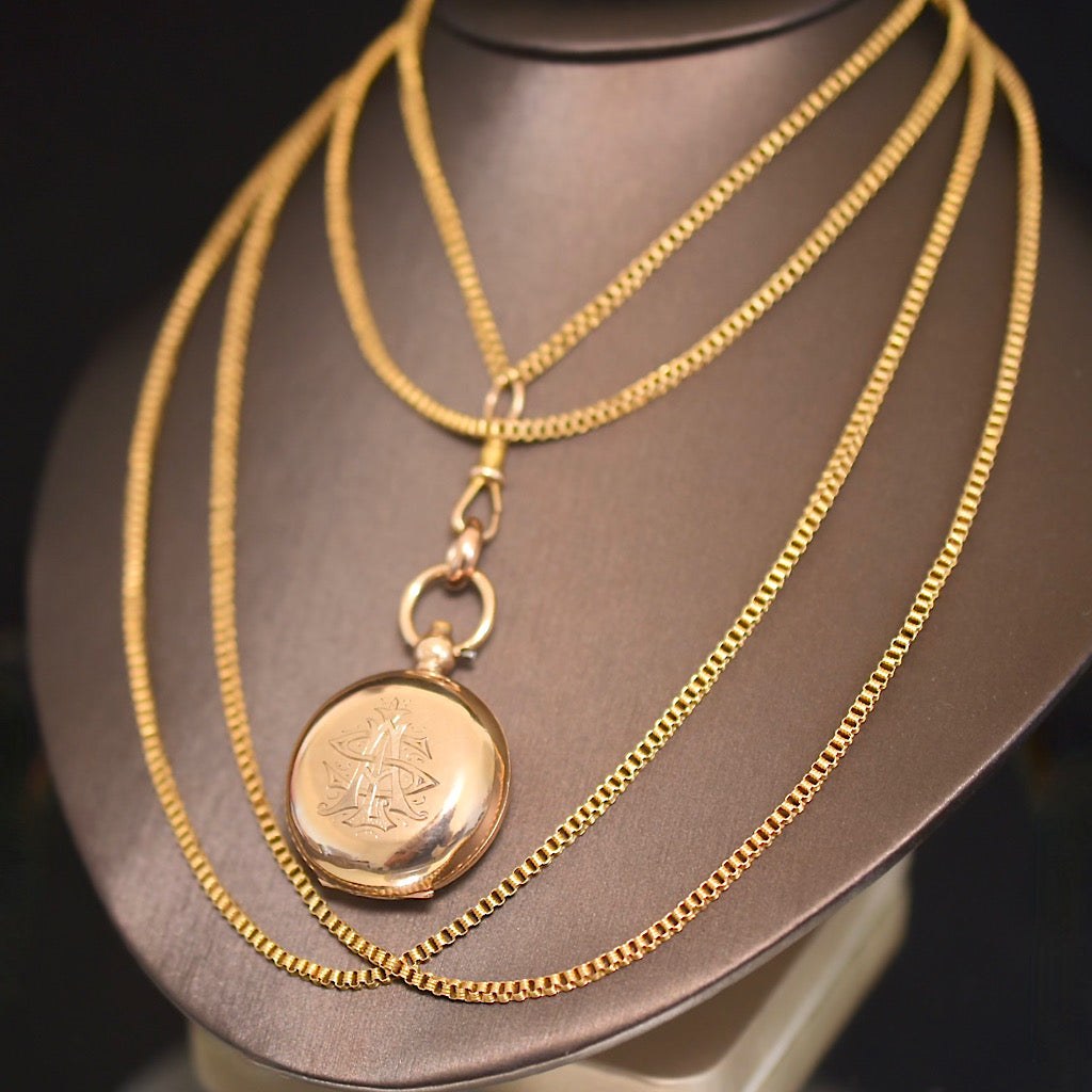 Antique 15ct Rose Gold Sovereign Case By George Unite - Birmingham 1903