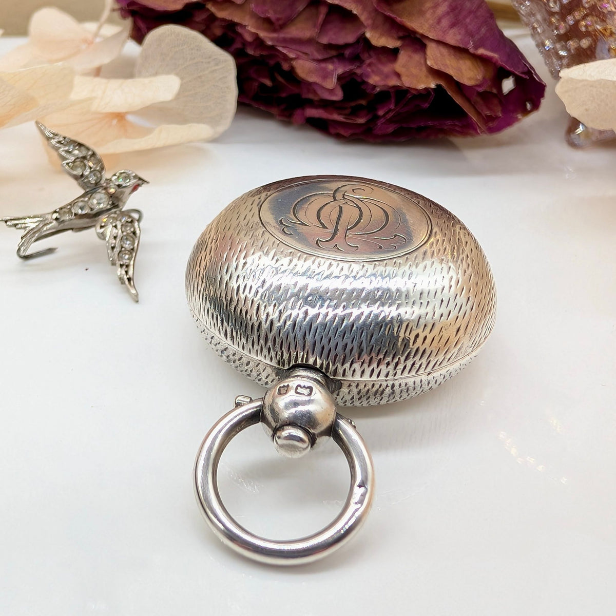 Antique Sterling Silver Sovereign Case By Horton & Allday - Birmingham 1900