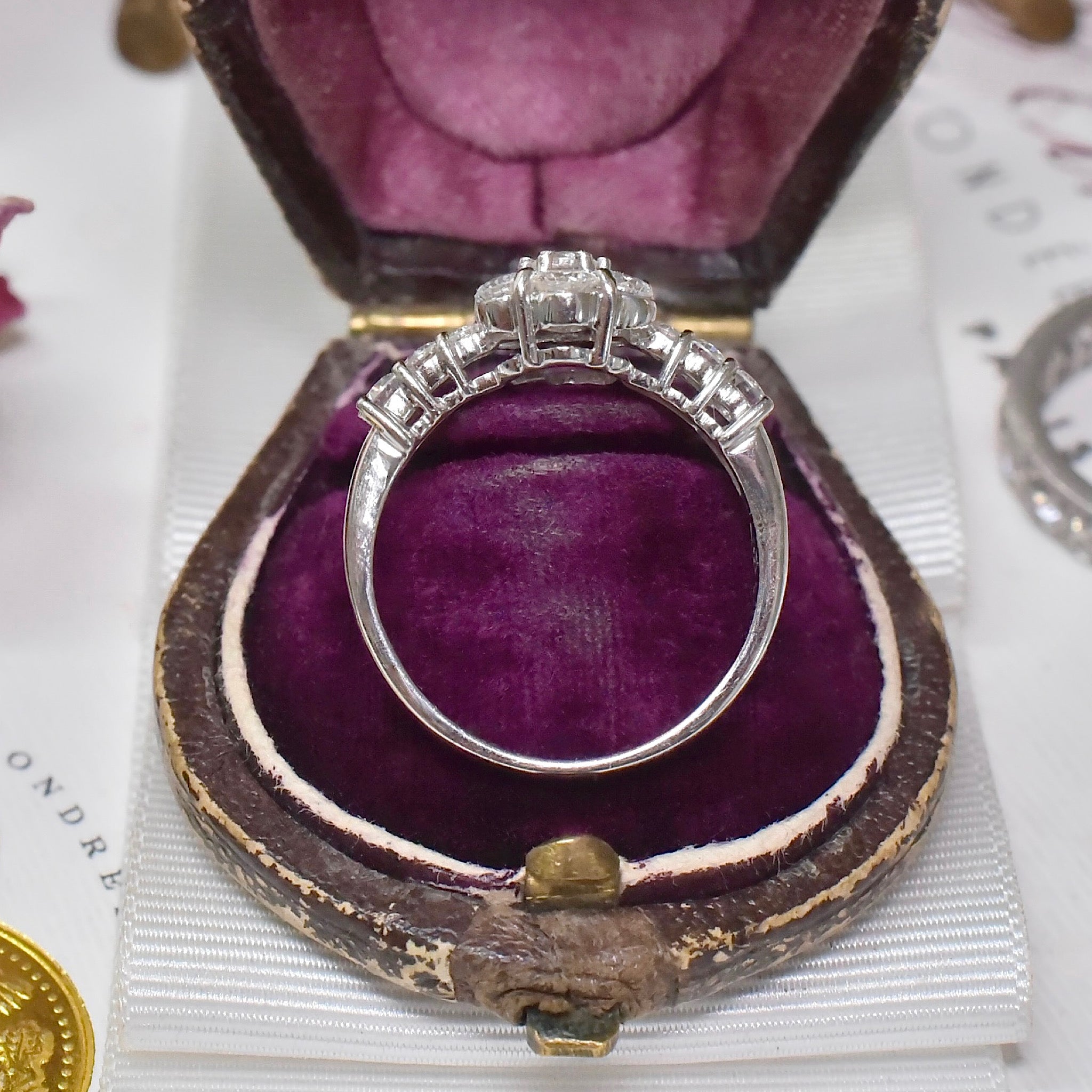 Contemporary 18ct White Gold And Diamond ‘Daisy’ Cluster Ring - 0.85ct