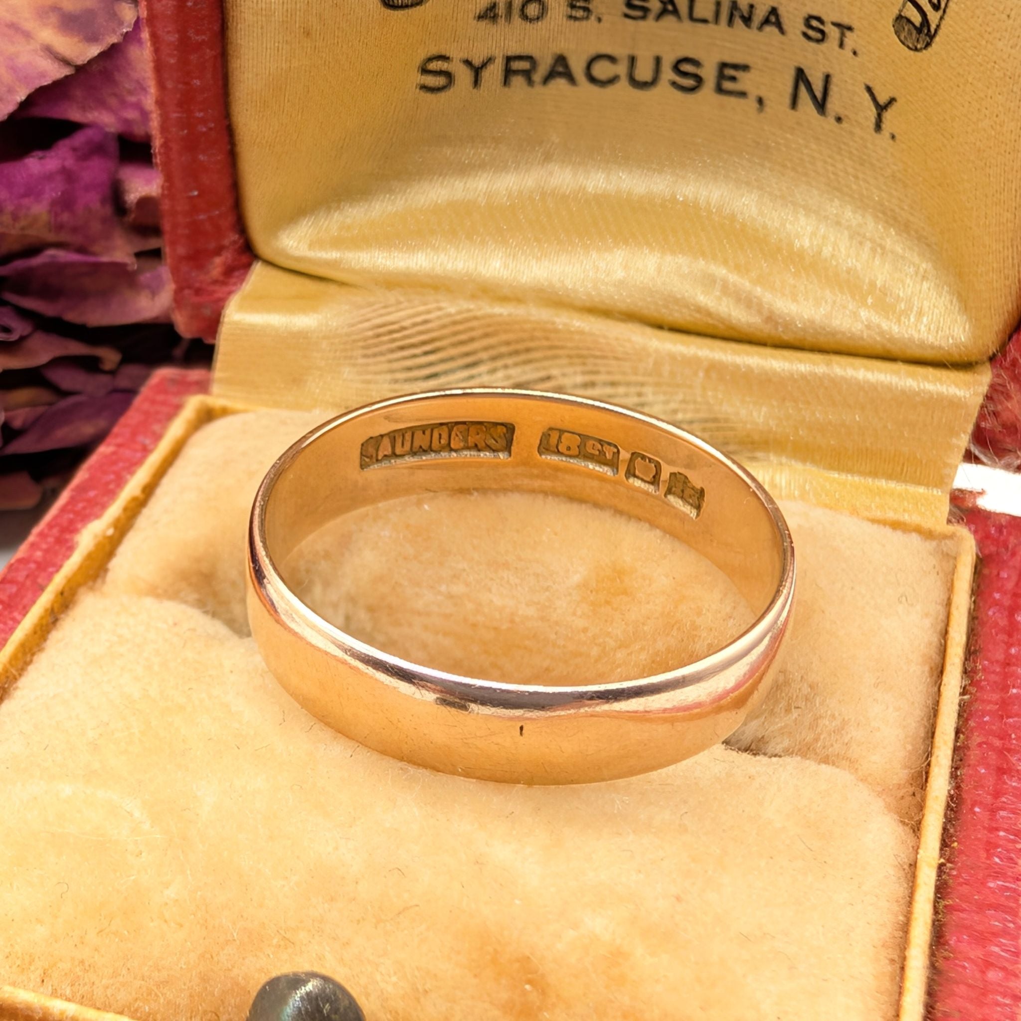 Antique Australian 18ct Rose Gold Ring By ’Saunders’ Circa 1910-1915
