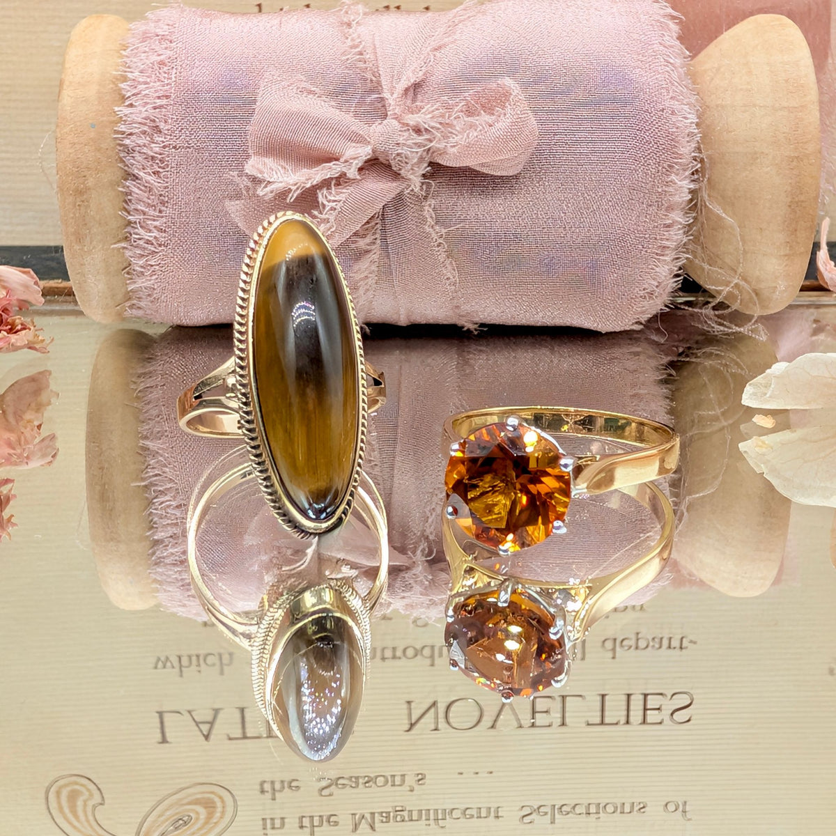 Stunning Contemporary 18ct Yellow And White Gold Orange Zircon 3.46ct Ring Complete With Retail Replacement Valuation for $4100 AUD