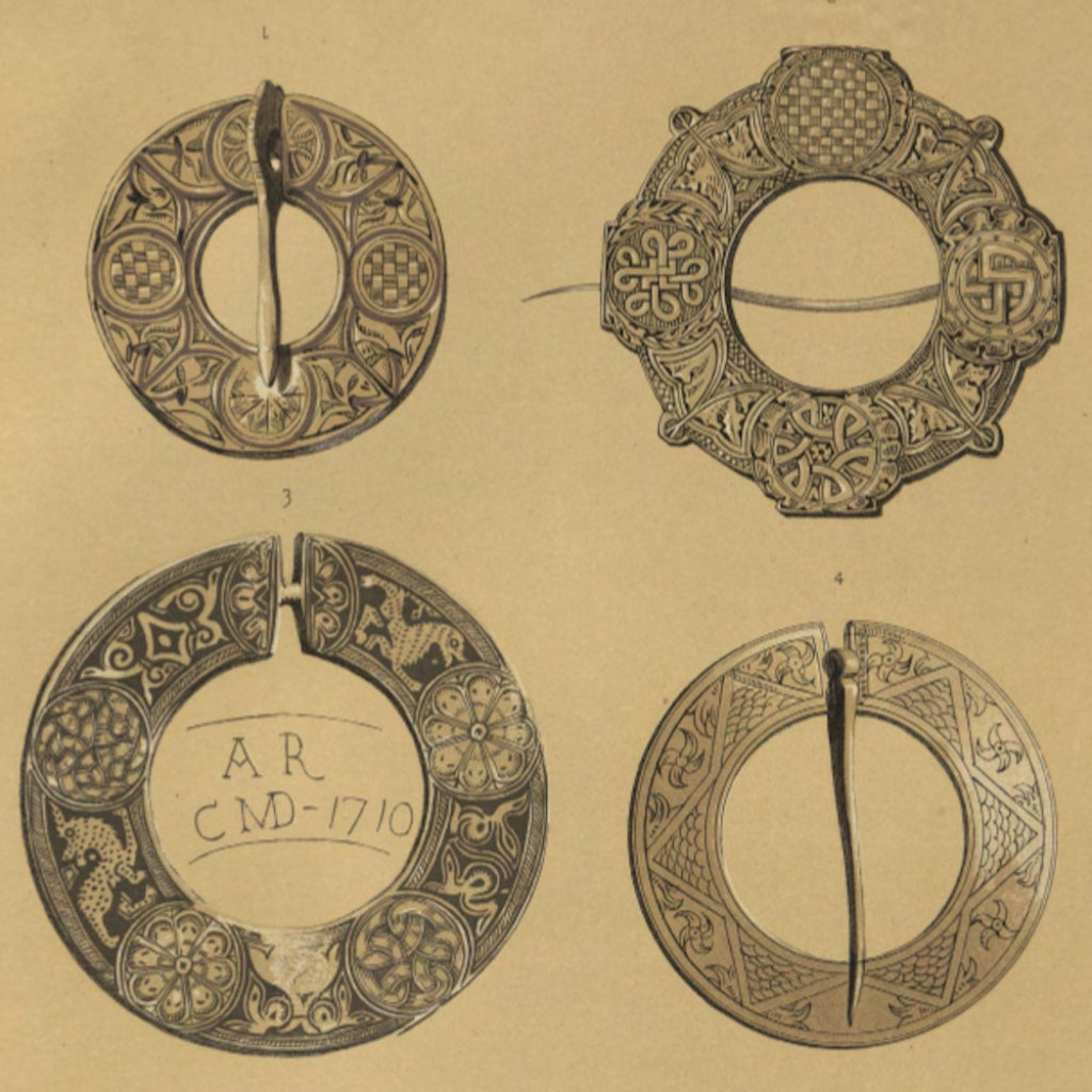 An Important Antique Georgian Scottish Sterling Silver Annular Plaid Cloak Clasp - Edinburgh 1826