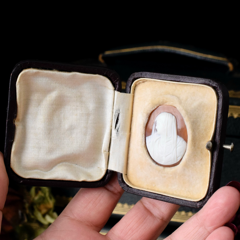 Antique/Vintage Boxed - Un-Set Shell Cameo