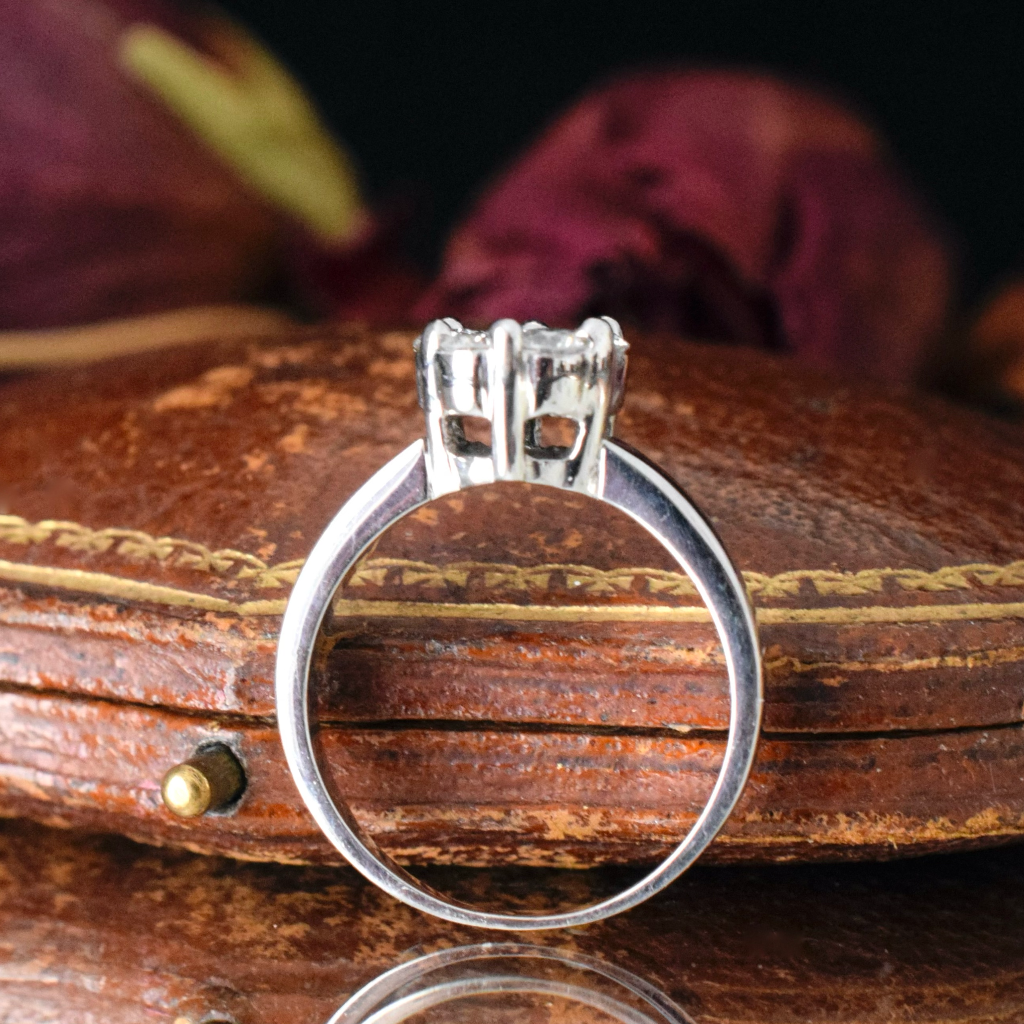 Modern 9ct White Gold ‘Daisy’ Diamond Halo Ring