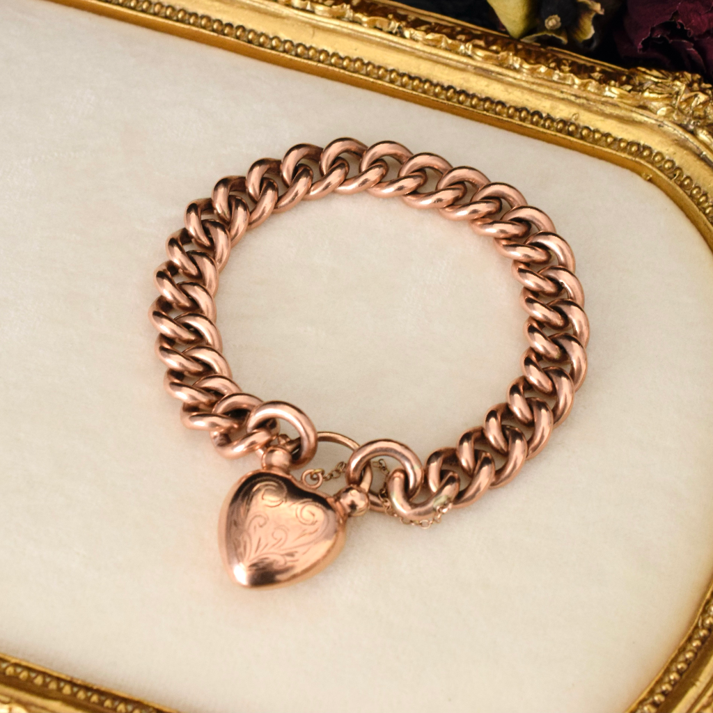 Vintage ‘Gold Filled’ AND 9ct Rose Gold Padlock Bracelet - 70 Grams