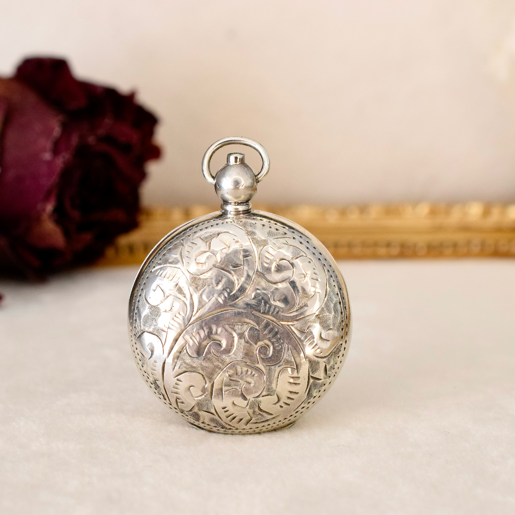 Antique Edwardian Sterling Silver Sovereign Case - Birmingham 1910